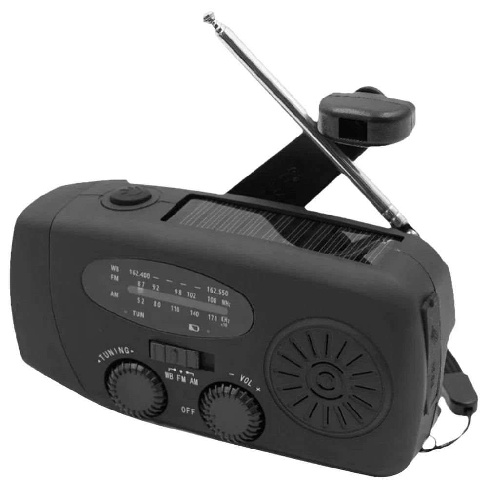 ANENG Portable Emergency Hand Crank Radio With FMAM Weather Led