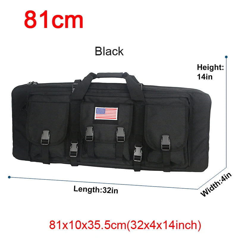 LQARMY Tactical Double Rifle Case Molle Gun Bag Airsoft