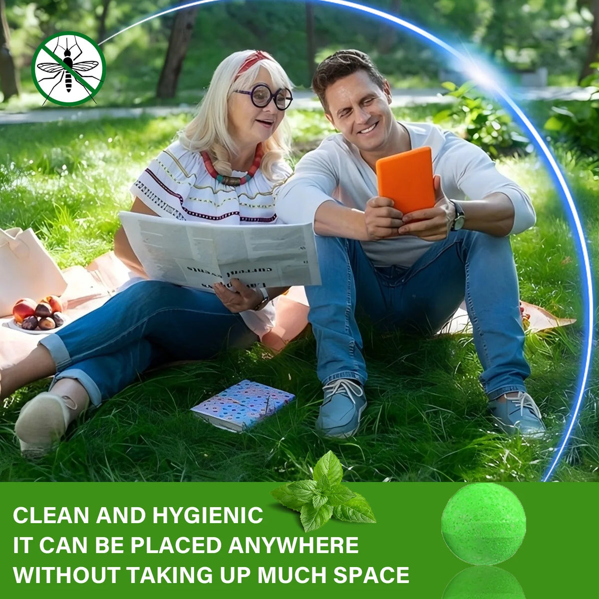 Natural Peppermint Citronella Mosquito Repellent Balls For Patios