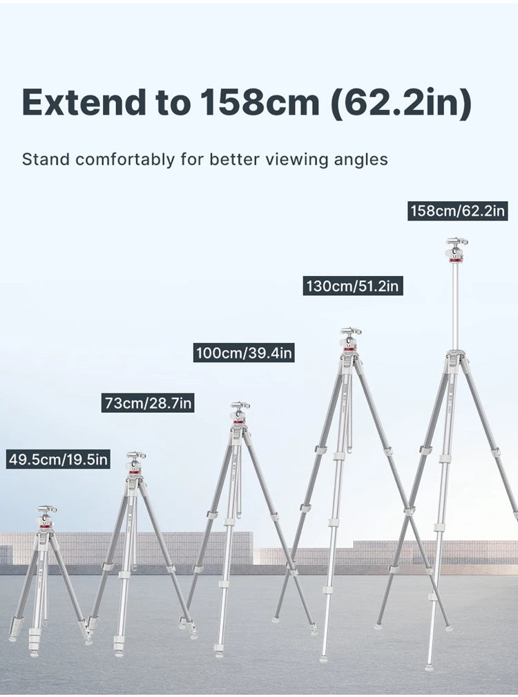 Ulanzi Ombra Aluminum Travel Tripod For Smartphone And Dslr Photography