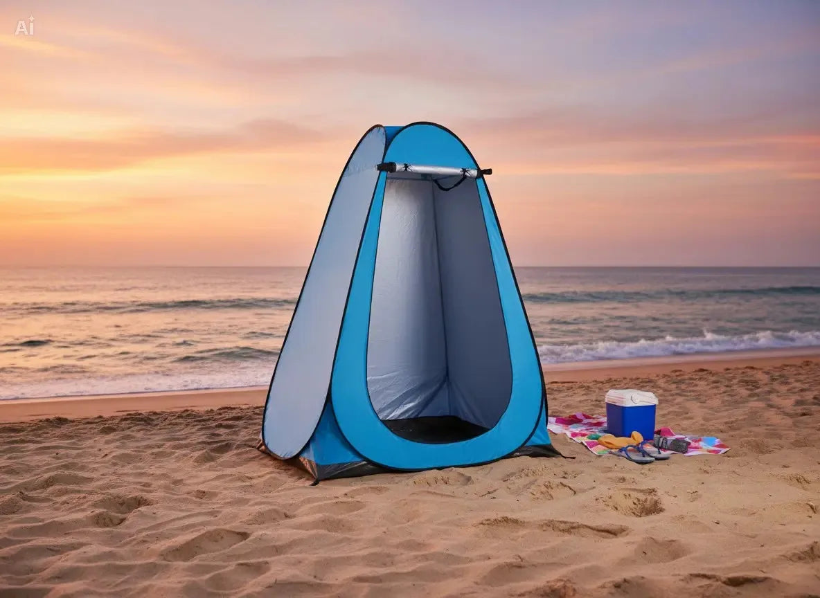 Pop Up Privacy Shower Tent For Two Users Portable Shelter