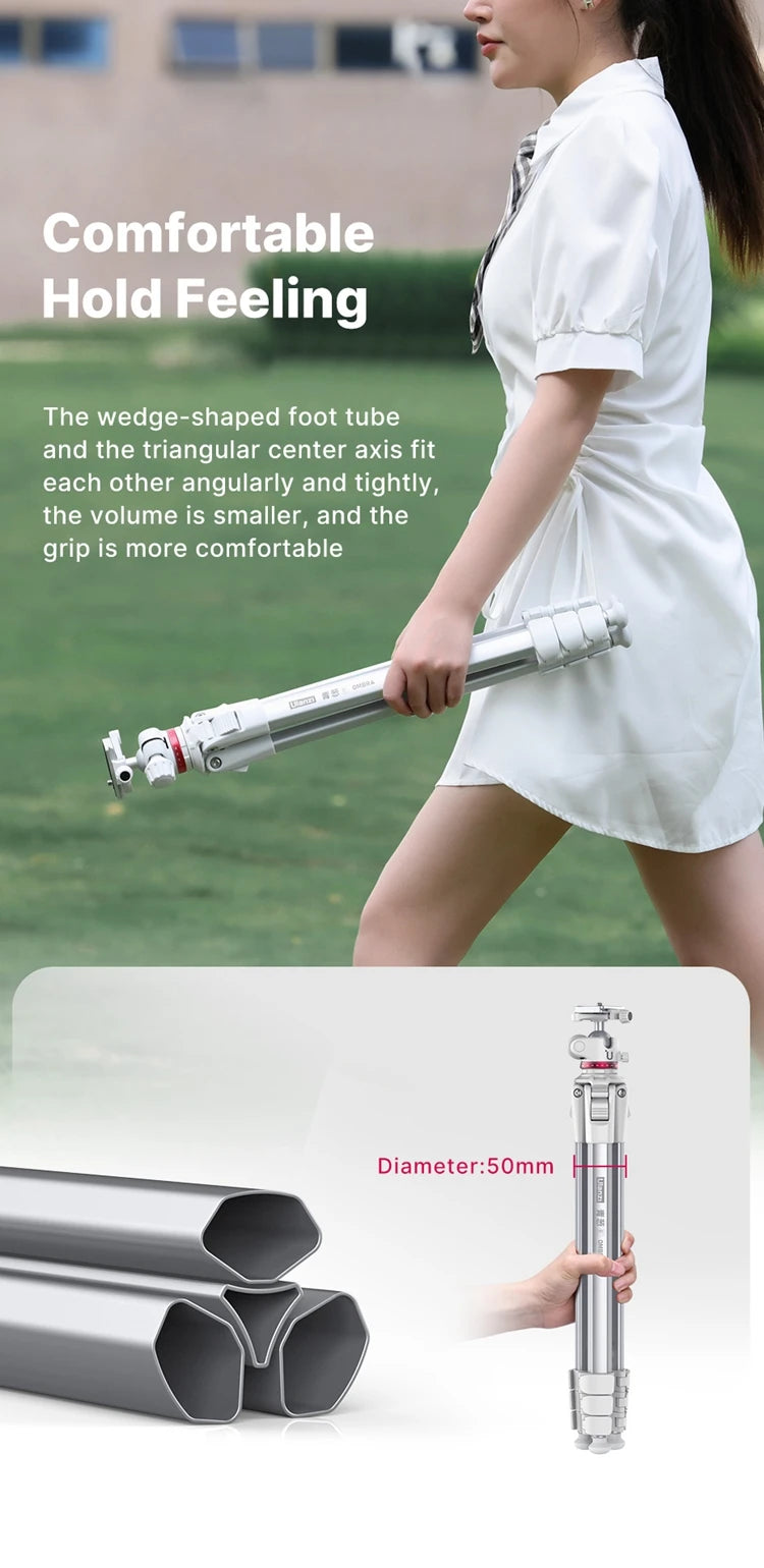 Ulanzi Ombra Aluminum Travel Tripod For Smartphone And Dslr Photography