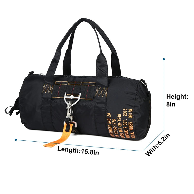 LQARMY Tactical Parachute Duffle Bag 1000D Nylon Outdoor Travel Gear