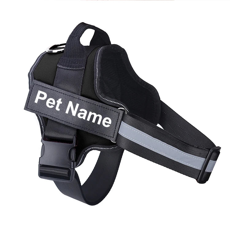 Bolux No Pull Reflective Adjustable Dog Harness Vest Nylon
