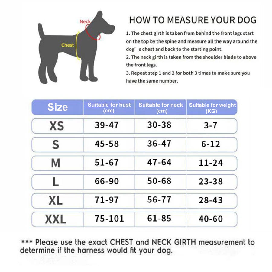 Bolux No Pull Reflective Adjustable Dog Harness Vest Nylon