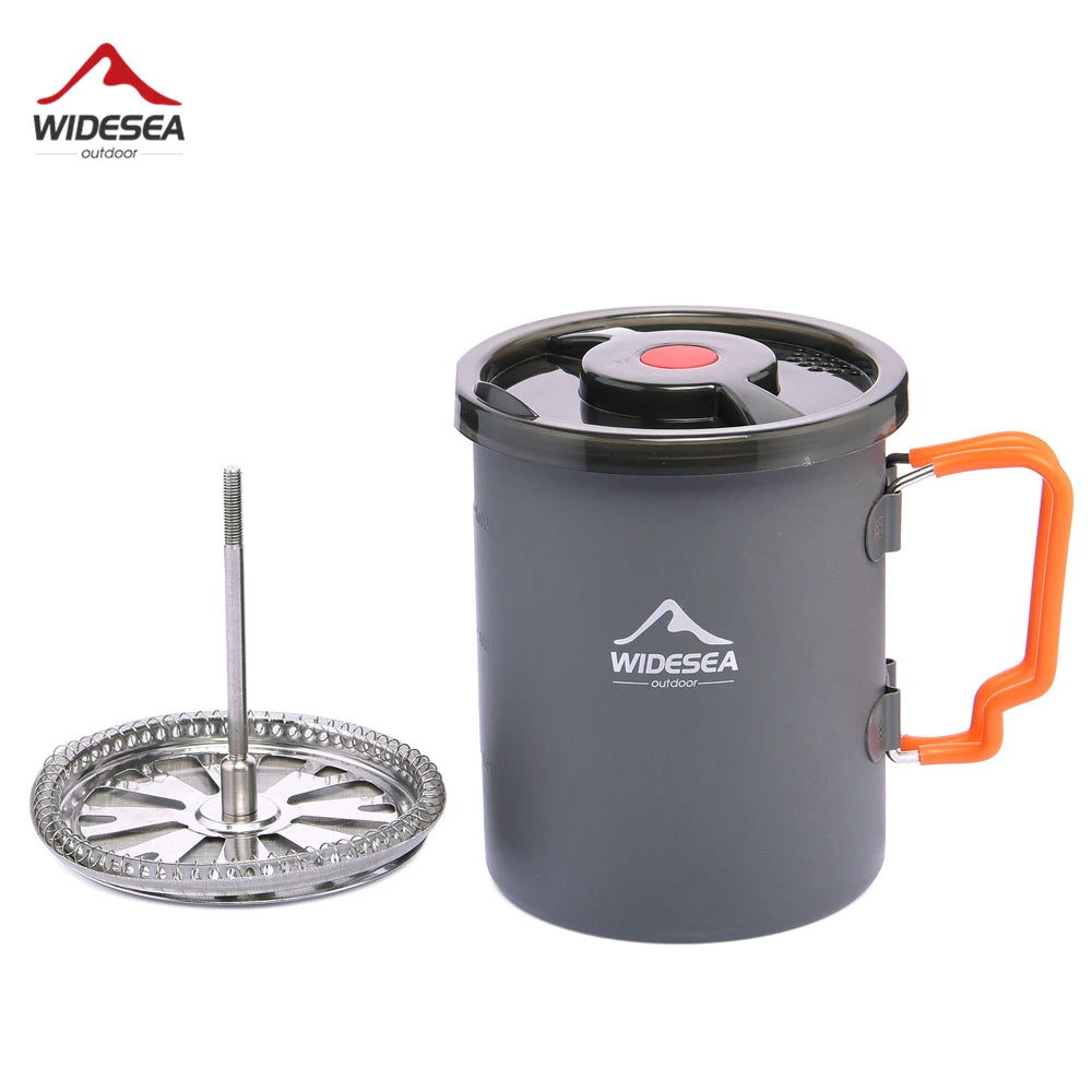 Widesea Camping Coffee Pot With French Press For Hiking Trekking
