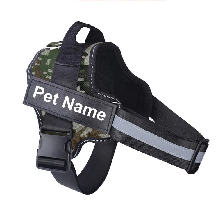 Bolux No Pull Reflective Adjustable Dog Harness Vest Nylon