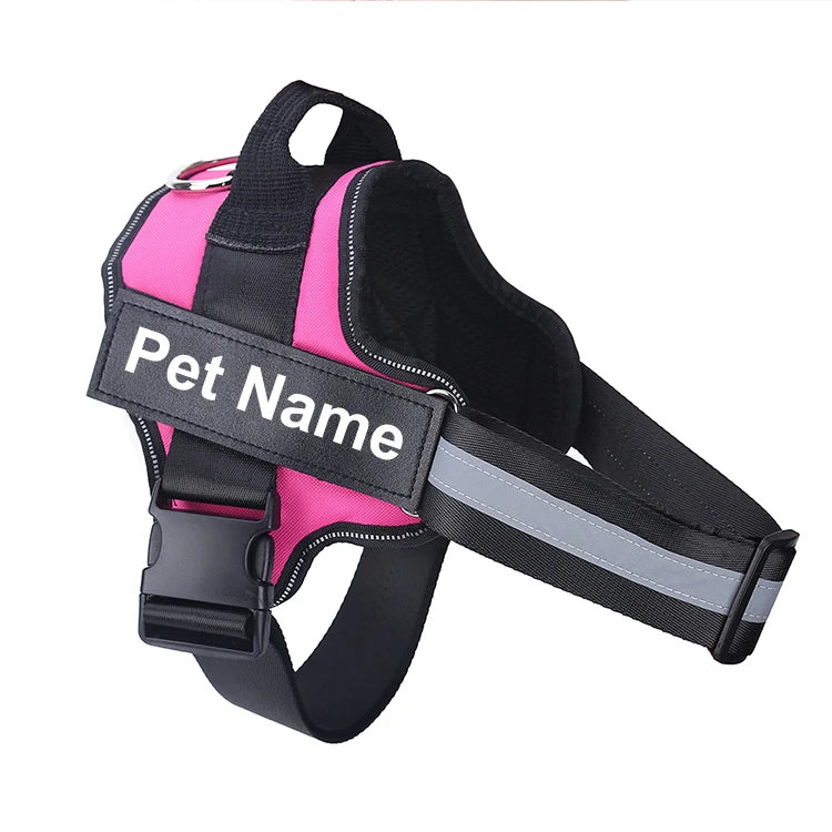 Bolux No Pull Reflective Adjustable Dog Harness Vest Nylon