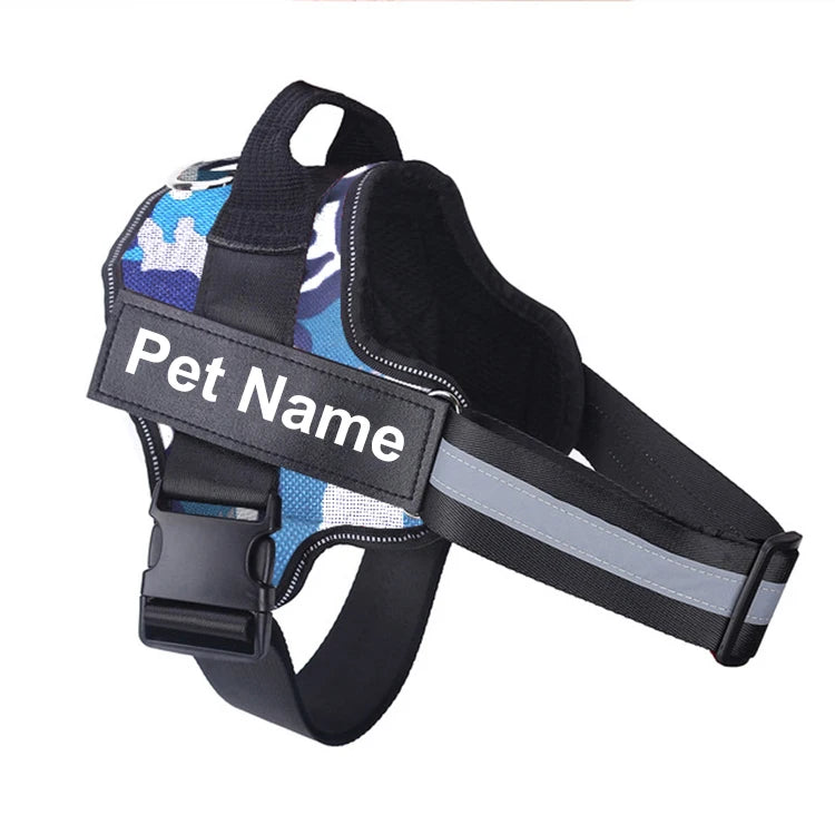 Bolux No Pull Reflective Adjustable Dog Harness Vest Nylon