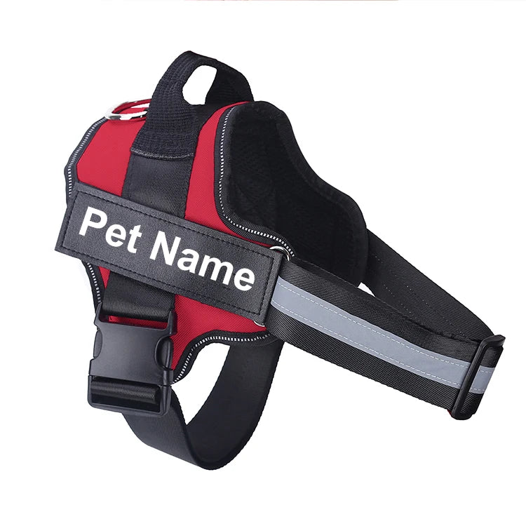 Bolux No Pull Reflective Adjustable Dog Harness Vest Nylon