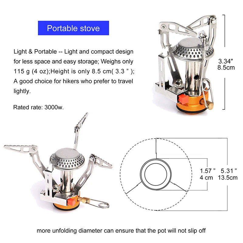 Widesea Camping Cookware Set With Foldable Pot Cutlery Cup