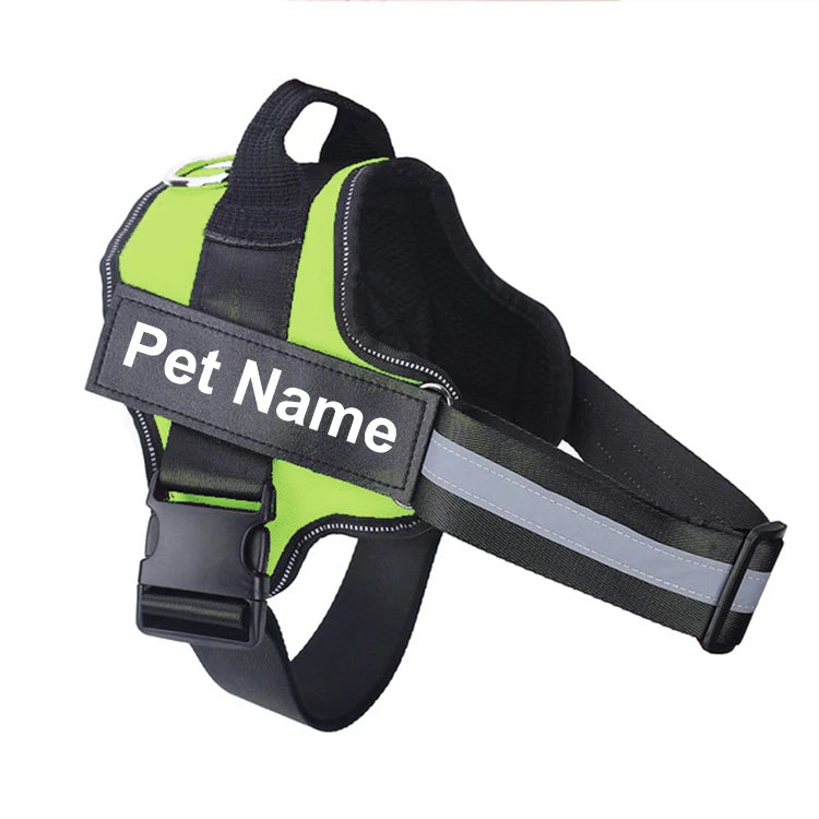 Bolux No Pull Reflective Adjustable Dog Harness Vest Nylon