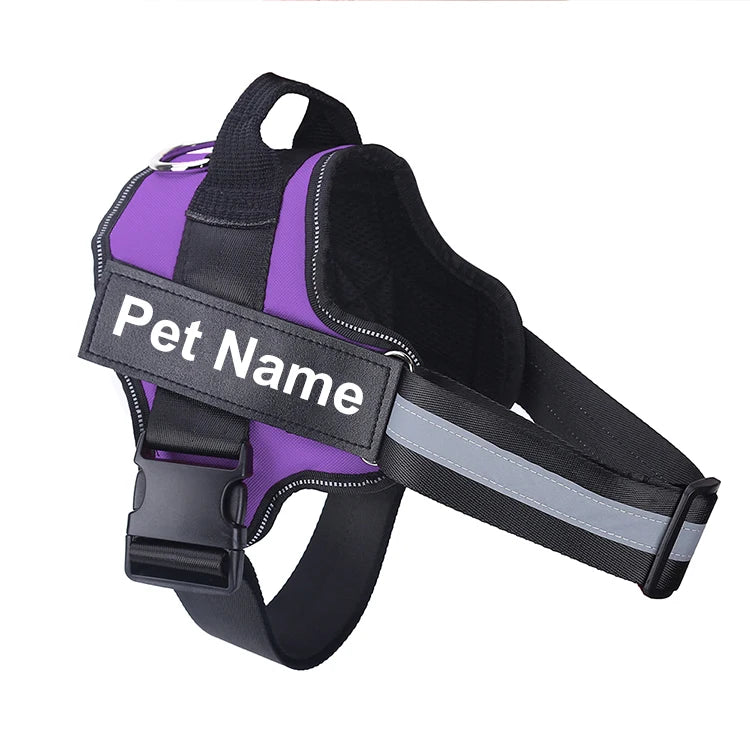 Bolux No Pull Reflective Adjustable Dog Harness Vest Nylon