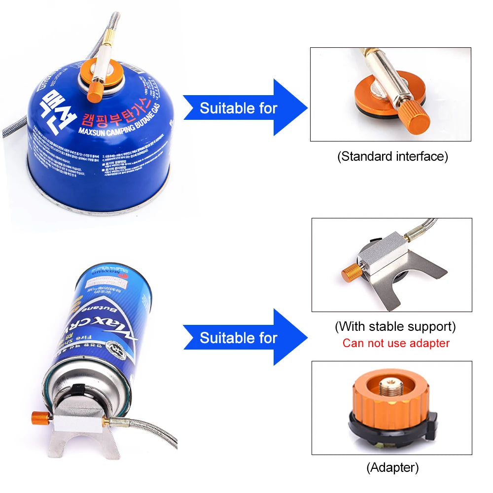 Widesea Portable Camping Gas Stove Stainless Steel Outdoor Burner