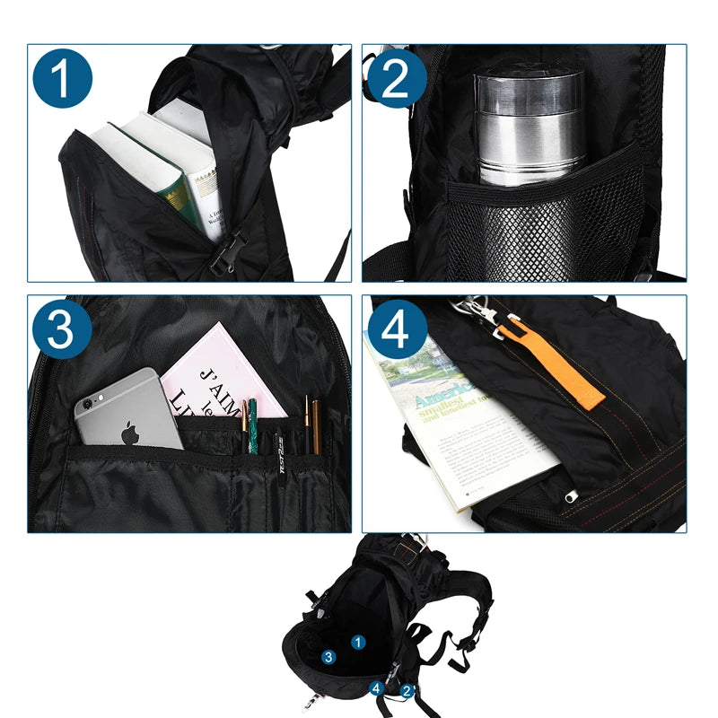LQARMY Travel Hiking Backpack Waterproof Daypack for Outdoor Adventures
