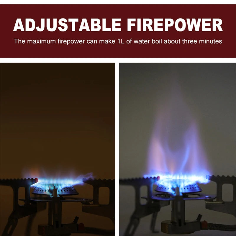 Widesea Portable Camping Gas Stove Stainless Steel Outdoor Burner