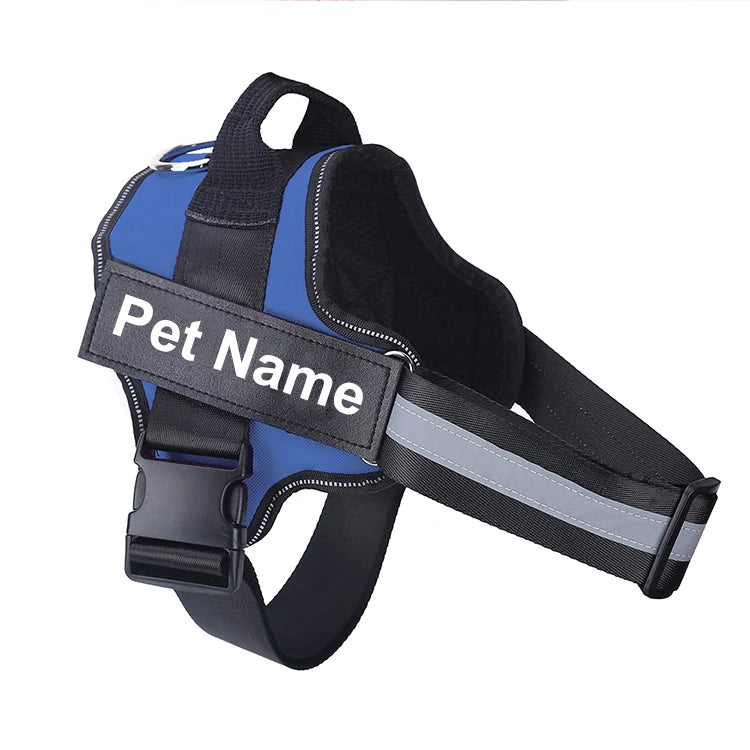Bolux No Pull Reflective Adjustable Dog Harness Vest Nylon