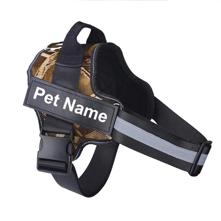 Bolux No Pull Reflective Adjustable Dog Harness Vest Nylon