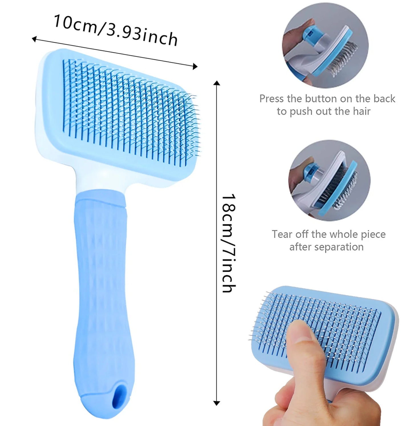 Dog Hair Remover Brush For Cats And Dogs Grooming Cleaning