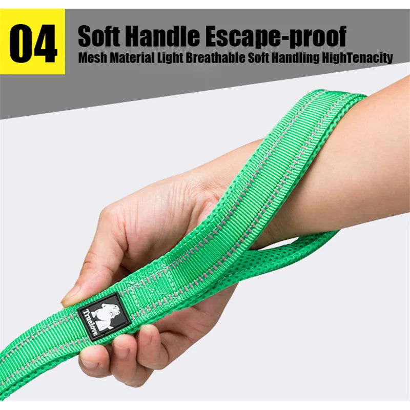 TrueLove Soft Reflective Leash With Padded Nylon Mesh For Pets