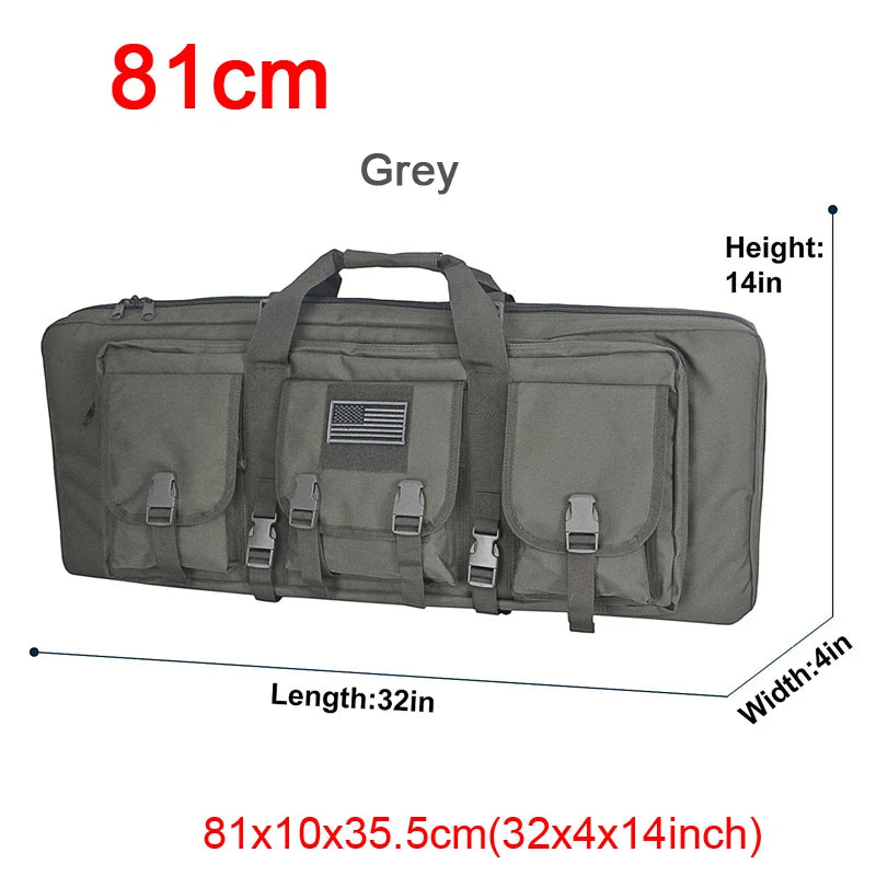 LQARMY Tactical Double Rifle Case Molle Gun Bag Airsoft