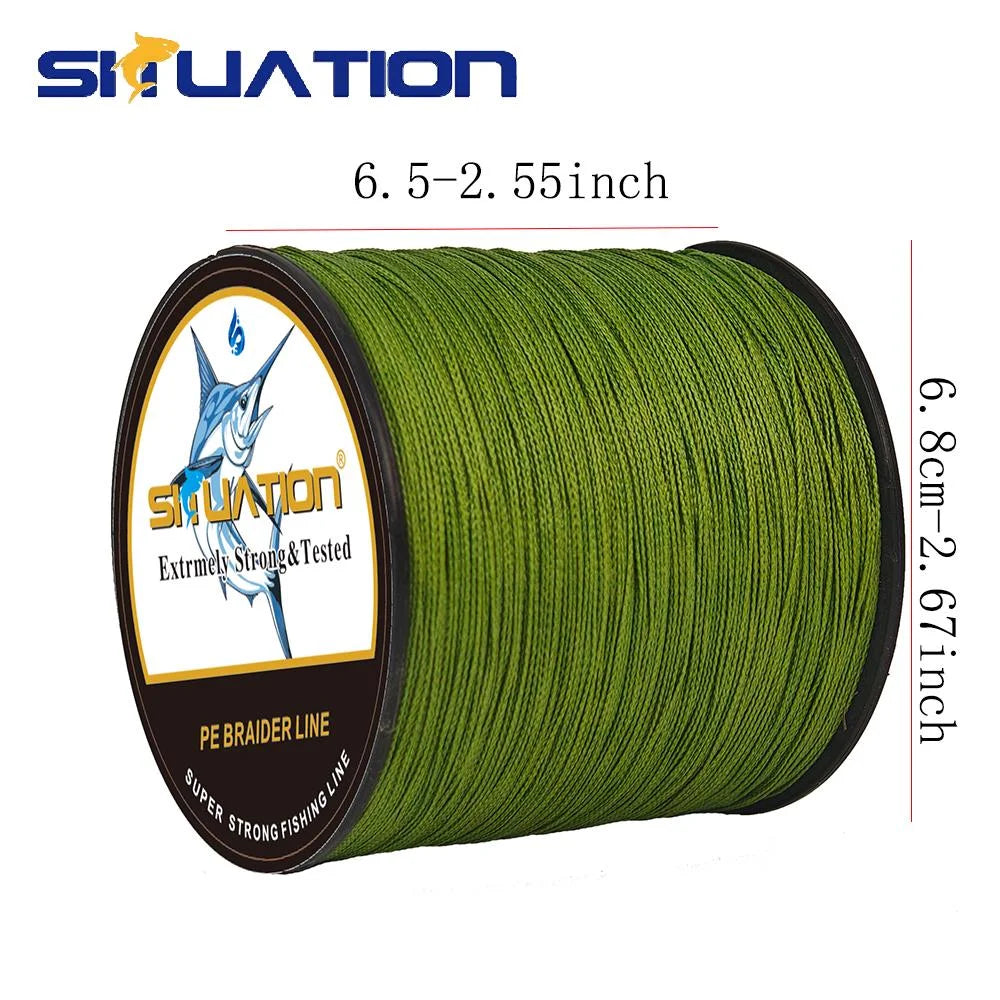Ultra Strong PE Braided Fishing Line 300m 4 Strand Resistant