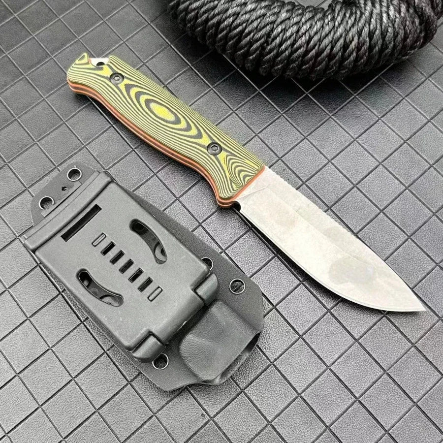DIY Fixed Blade Knife With 8Cr13Mov Blade And G10 Handle