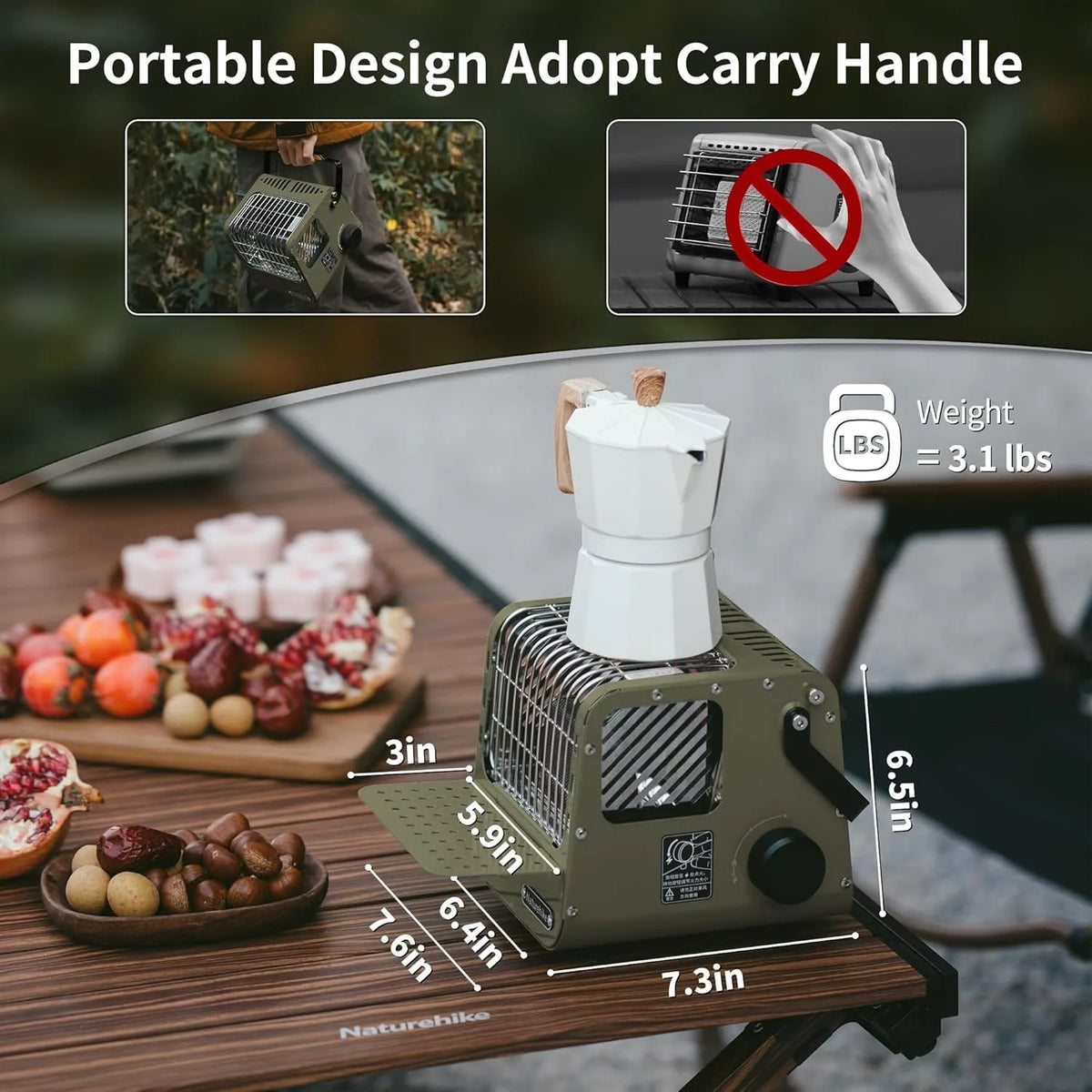 Naturehike Portable Cassette Heating Stove For Indoor Outdoor Camping