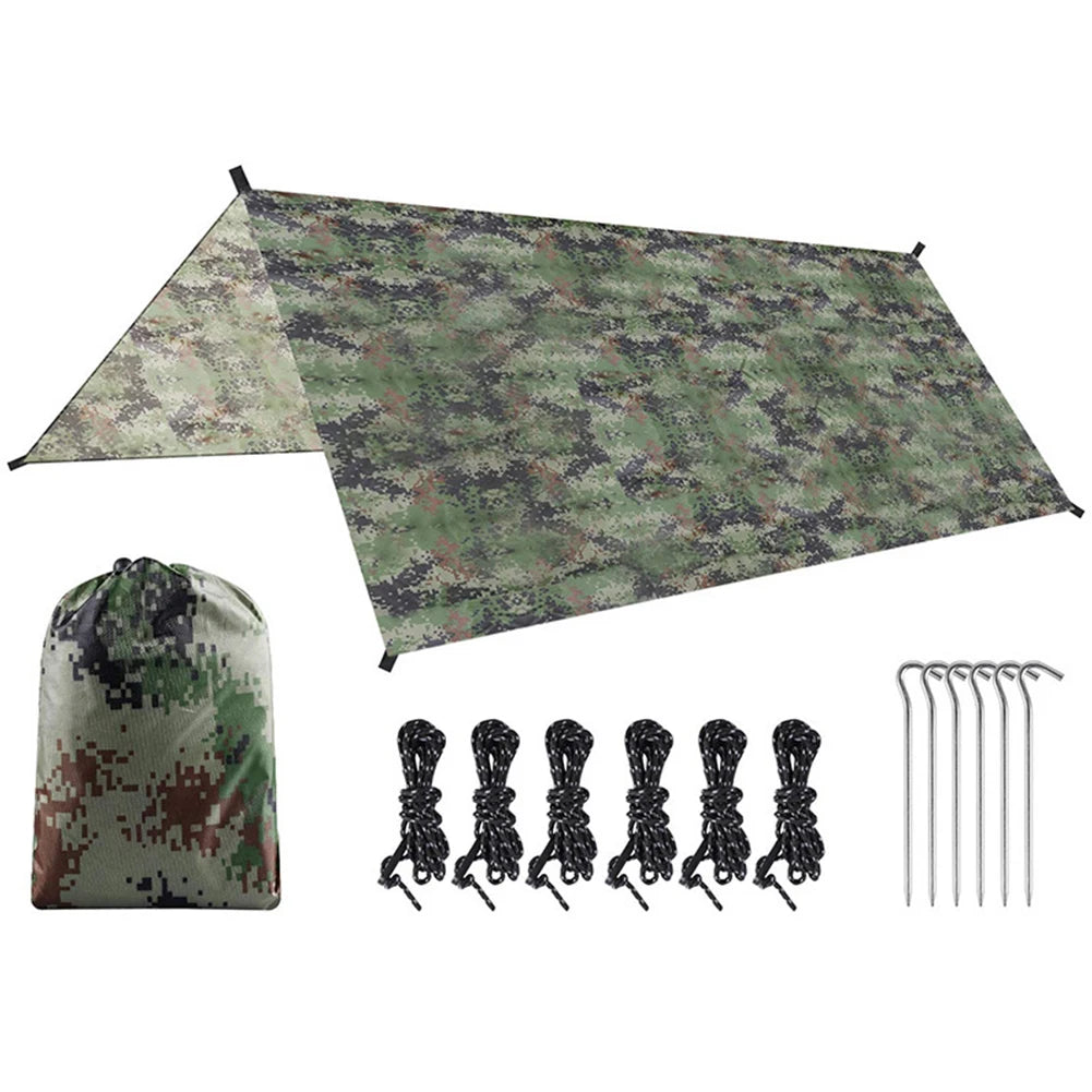 JOCESTYLE Camouflage Sun Shelter Tarp Polyester UltraLight