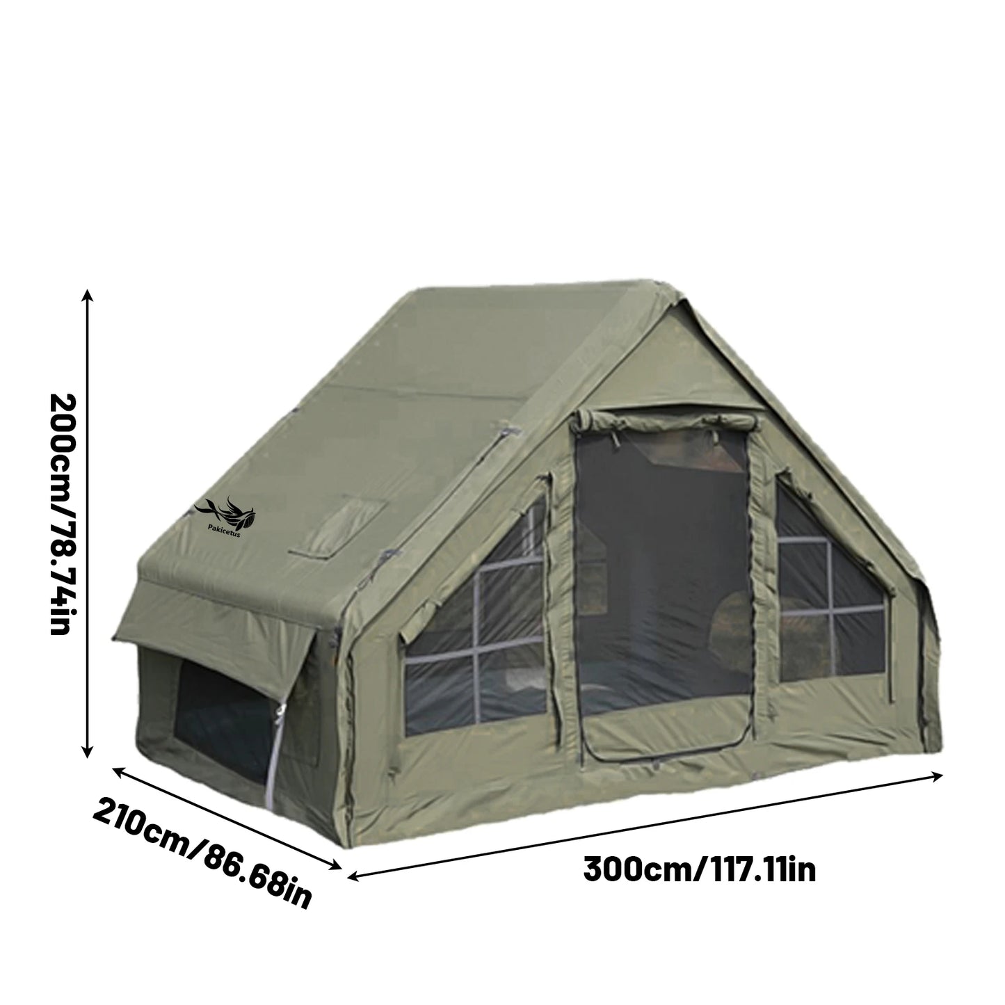 Inflatable Camping Tent With Skylight And Four Season Airflow