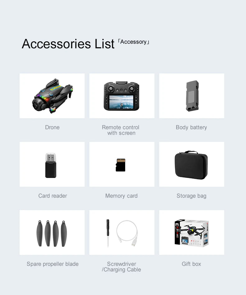 ZNLYRION Brushless Motor Foldable RC Drone With Dual Camera