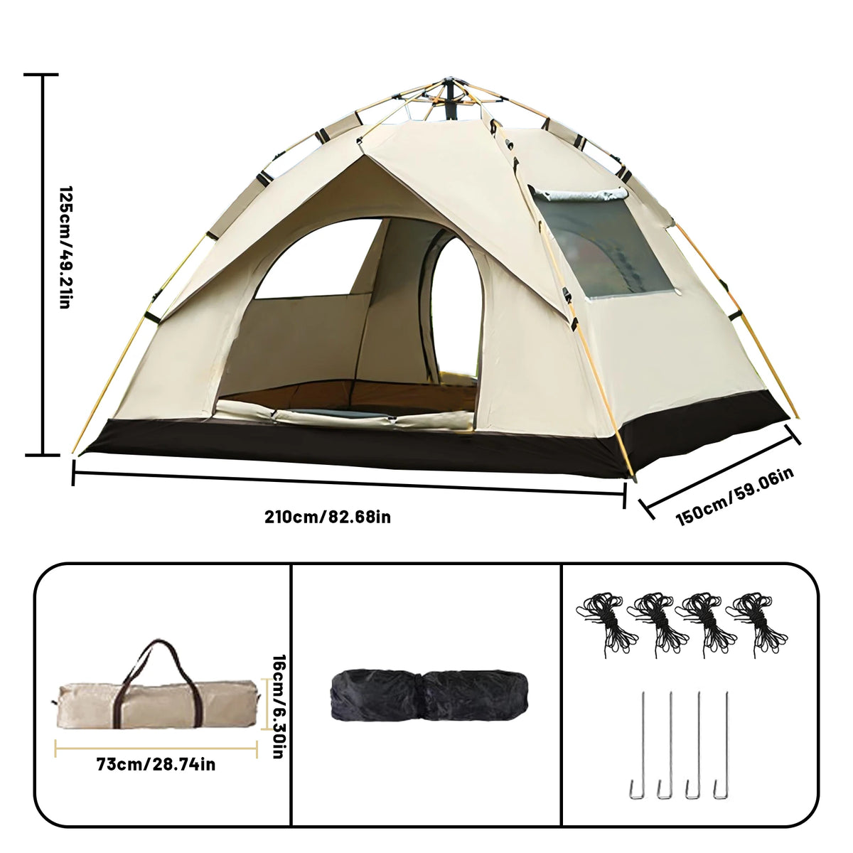 Pakicetus Instant Tent Portable Sun And Rain Shelter For Beach And Camping