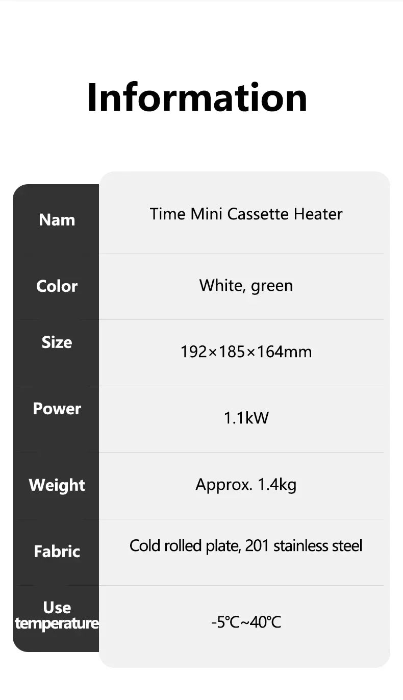 Naturehike Portable Cassette Heating Stove For Indoor Outdoor Camping