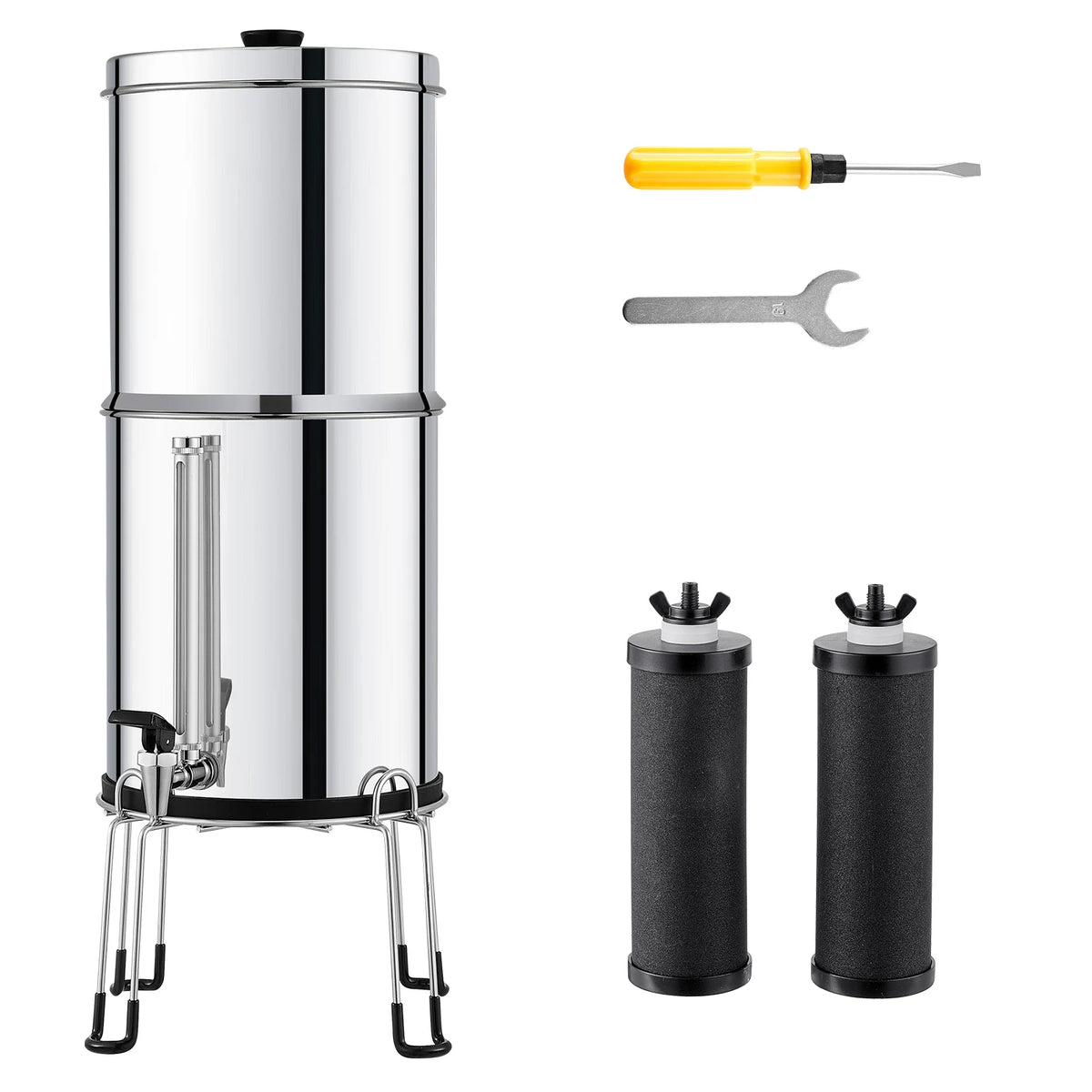 SucceBuy Gravity Fed Stainless Steel Water Filter System