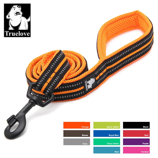TrueLove Soft Reflective Leash With Padded Nylon Mesh For Pets