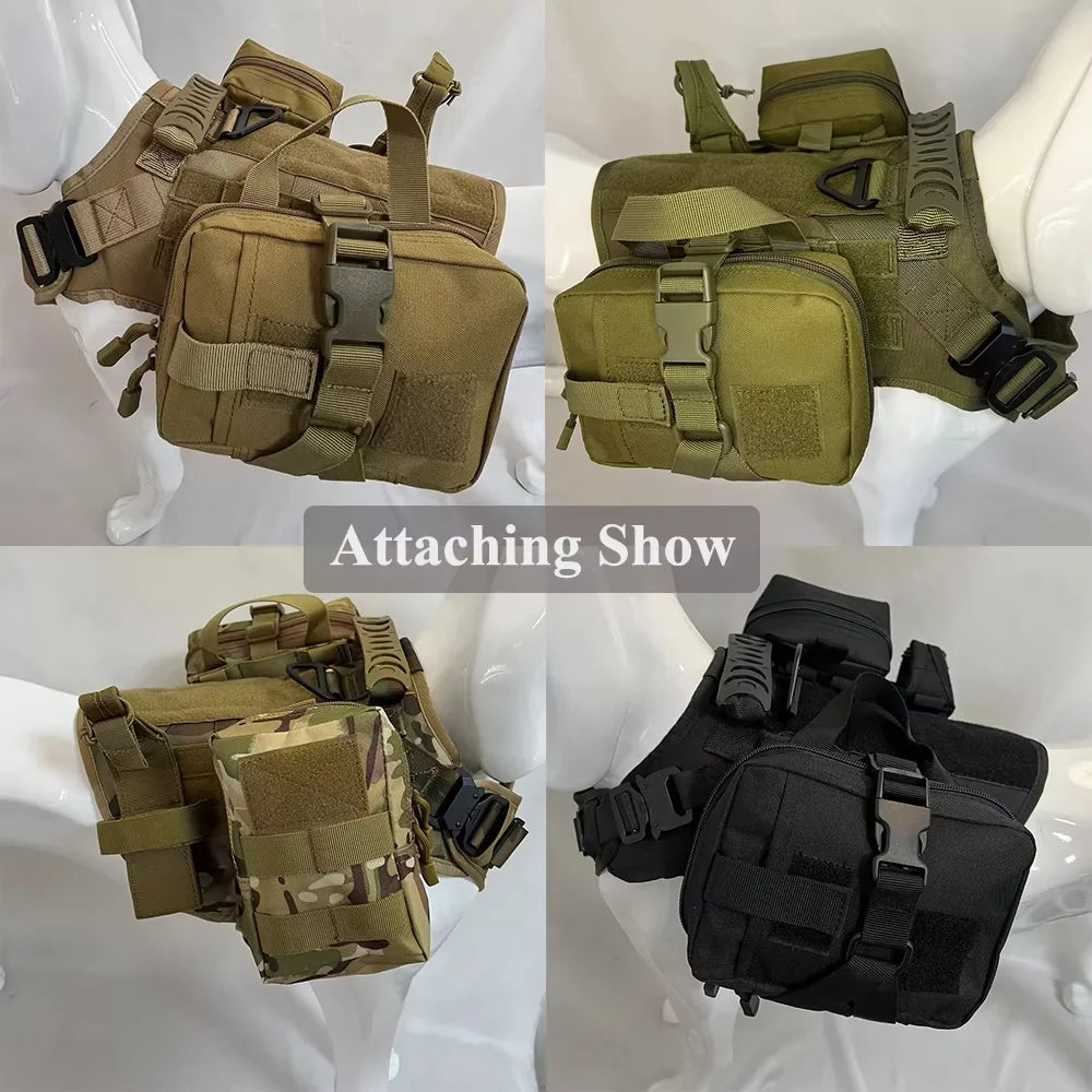 Dog Tactical Bags Set for Molle Pouches and Harness