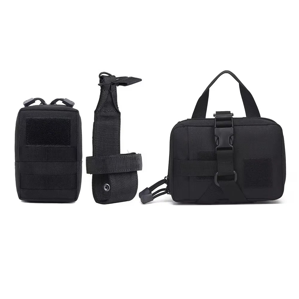 Dog Tactical Bags Set Molle Pouches Belt Attaching Harness For Training