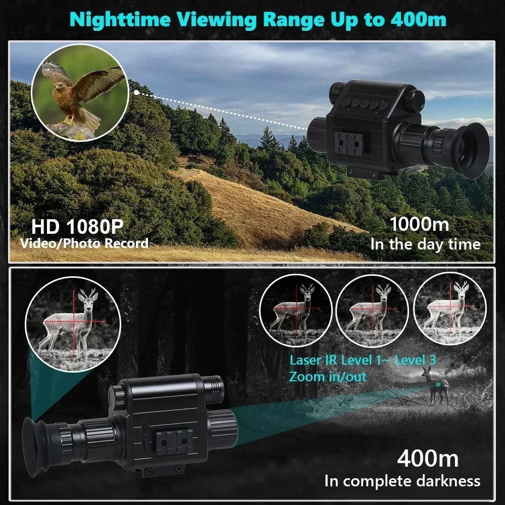 Megaorei Digital Night Vision Riflescope 940nm IR Scope 5X Zoom