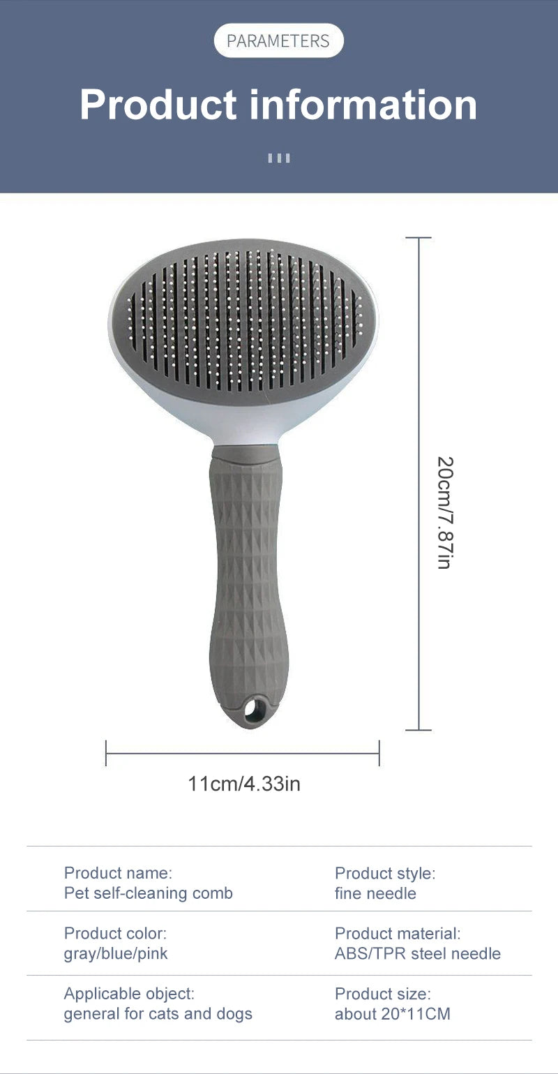 Dog Hair Remover Brush For Cats And Dogs Grooming Cleaning