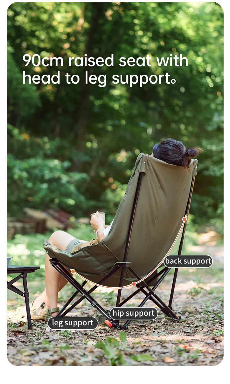 Naturehike High Back Moon Chair Camping Folding Outdoor Lounge