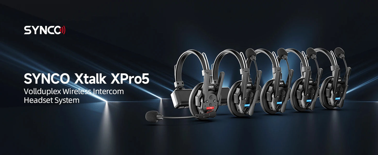 SYNCO XTALK XPRO Wireless Intercom Headset For Live Production
