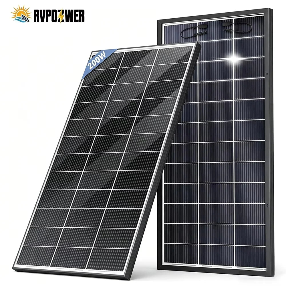 Rvpozwer Bifacial Solar Panel High Efficiency Photovoltaic Module