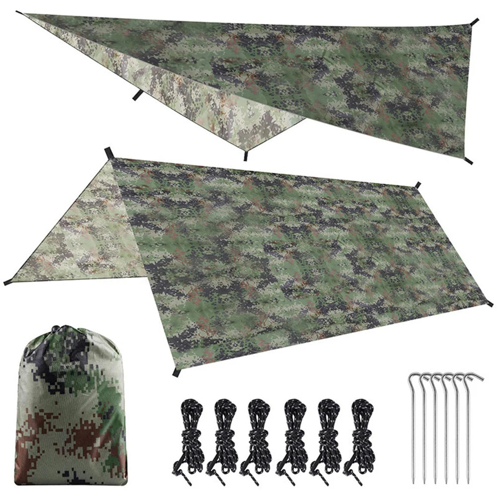 JOCESTYLE Camouflage Sun Shelter Tarp Polyester UltraLight