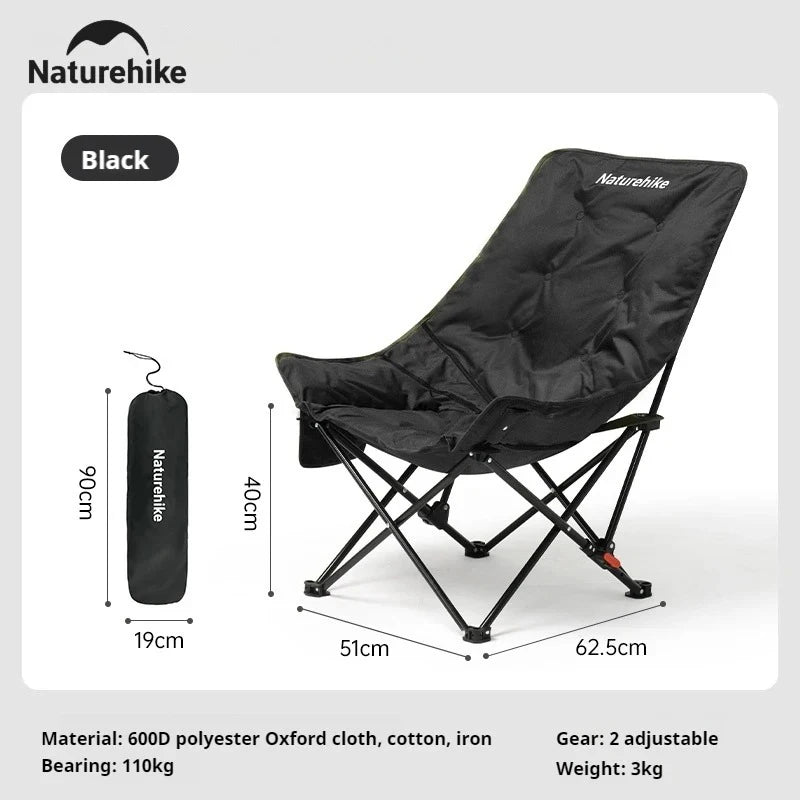 Naturehike High Back Moon Chair Camping Folding Outdoor Lounge