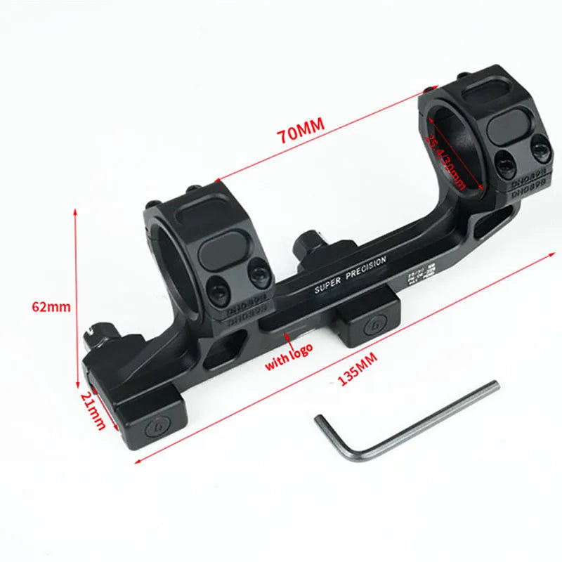 GEISSL Cantilever Scope Mount With Bubble Level For Picatinny Rail