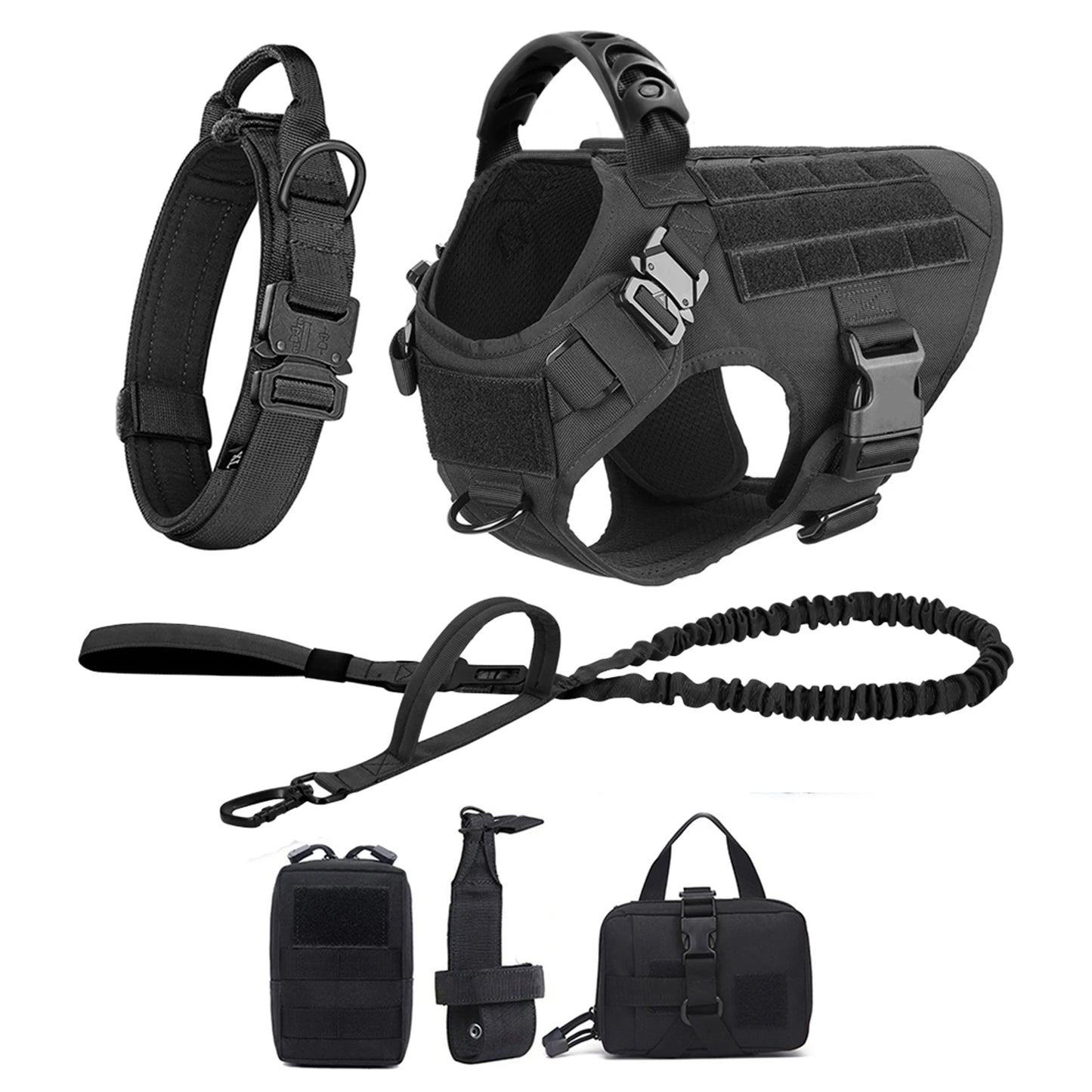 Dog Harness And Leash Set For Training German Shepherd Malinois