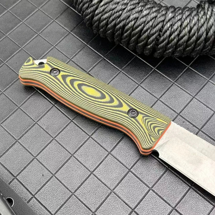 DIY Fixed Blade Knife With 8Cr13Mov Blade And G10 Handle