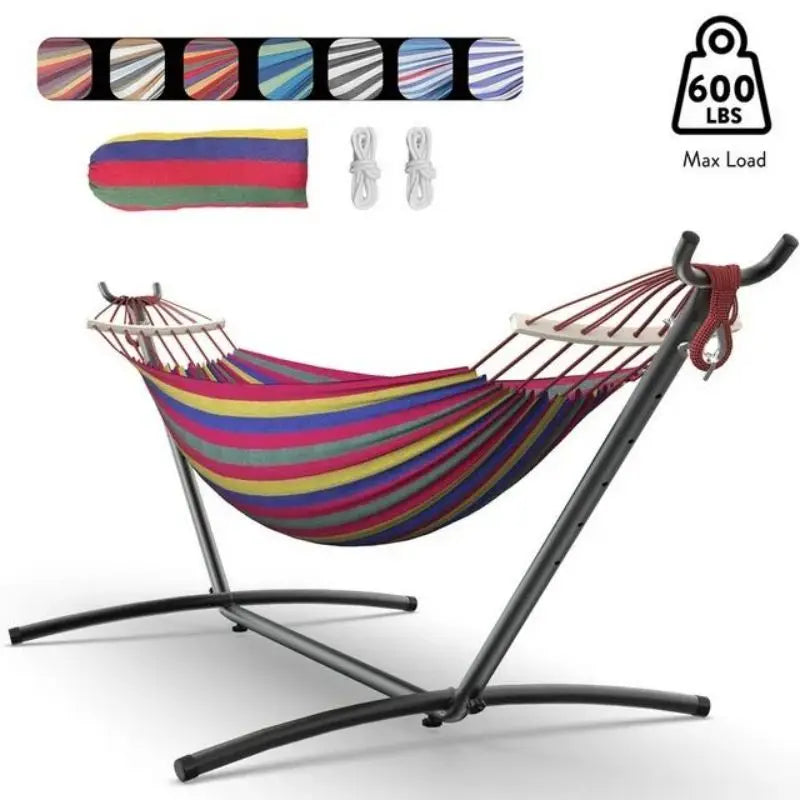 Gyroor Adjustable Hammock with Stand – 600 lb Capacity