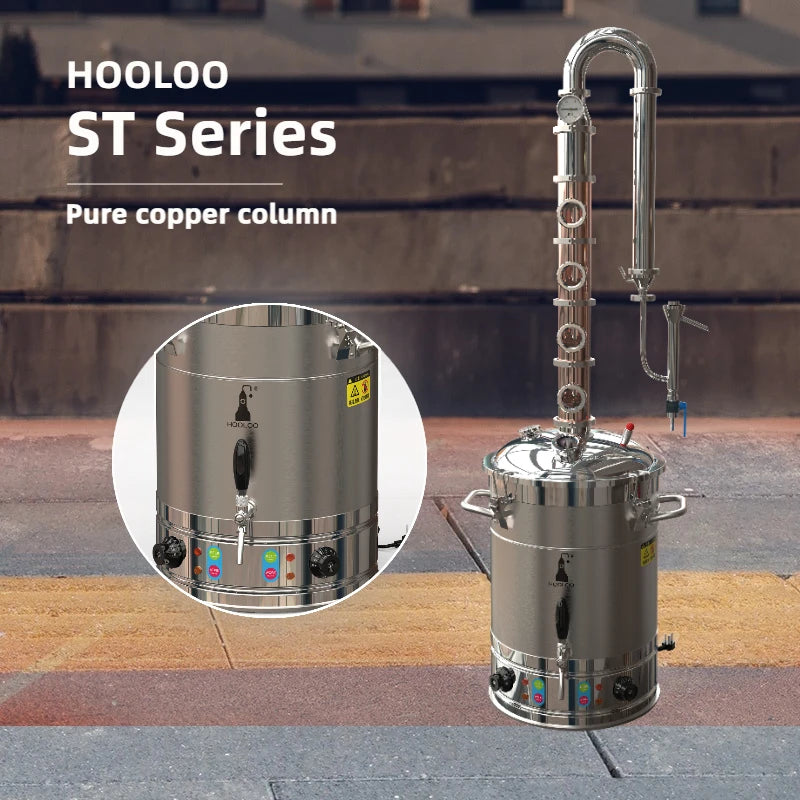 HOOLOO ST Series Copper Alcohol Still Distiller For Spirits