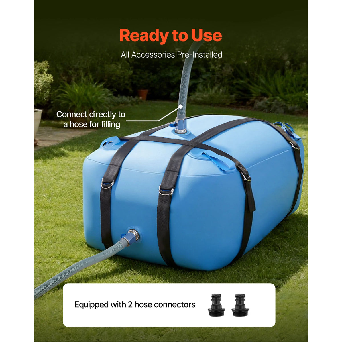 SucceBuy Collapsible TPU Water Storage Bladder For Camping And Irrigation